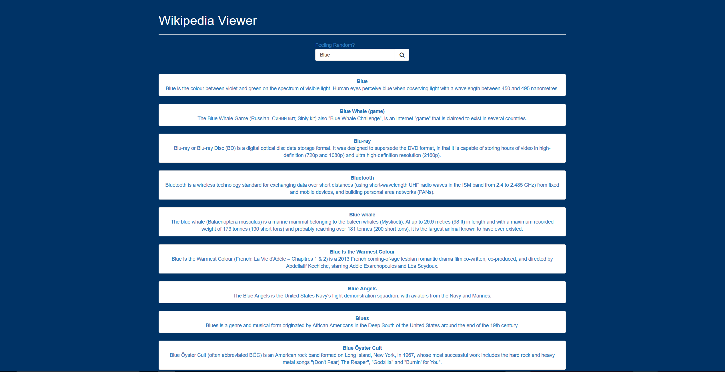 Wikipedia App